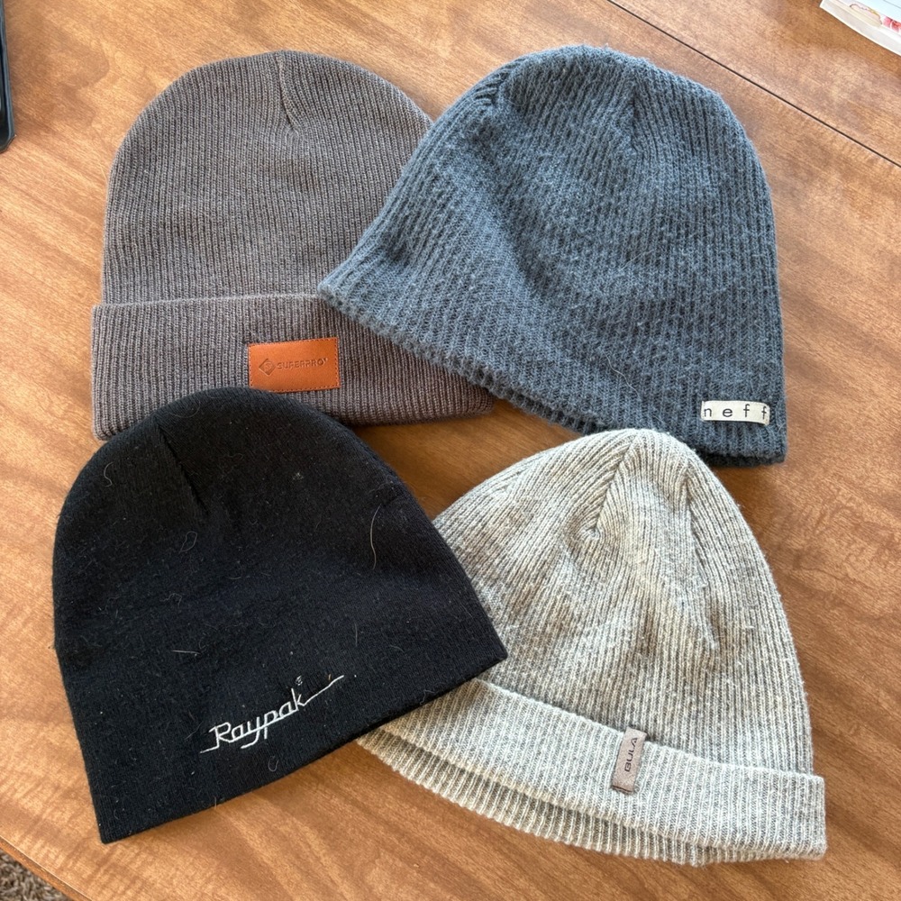 Neff Bula Superpro Raypak Beanie Hats Unisex OSFM Mixed Lot Knit Winter Ribbed